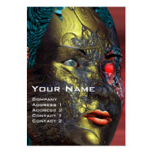 ARES CYBORG  , Red Yellow Business Card Template