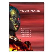 ARES CYBORG  , Red Yellow Business Cards