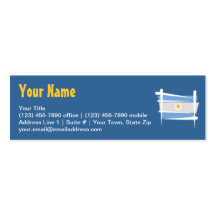 Argentina Brush Flag Business Card Template