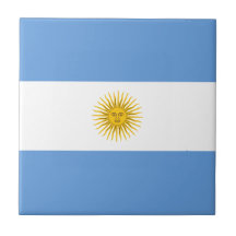 Argentina Flag Ceramic Tile