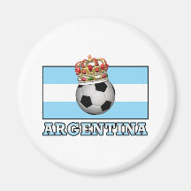 Argentina Soccer Refrigerator Magnet