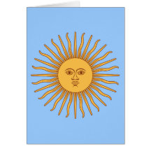 Argentina Sol de Mayo Greeting Card
