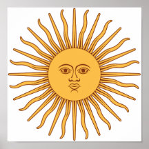 Argentina Sol de Mayo Print