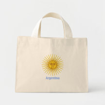 Argentina Sun, Argentina Canvas Bag
