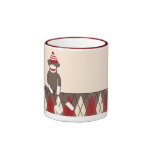 Argyle Sock Monkey Mugs