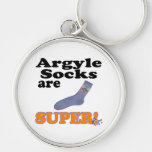 argyle socks are super key chain