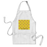 Argyle turtle pattern on yellow aprons