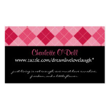 argyle; website marketing business card template