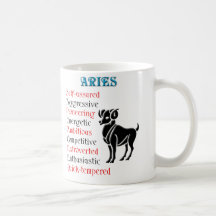 Aries Horoscope Zodiac Sign Coffee Mug