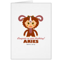 Aries Zodiac for Kids Greeting Card