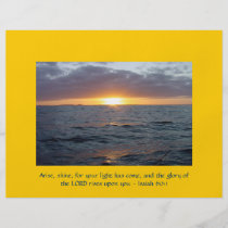 Arise Shine - Isaiah 60:1 flyers