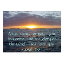 Arise Shine - Isaiah 60:1 Tract Cards / business cards