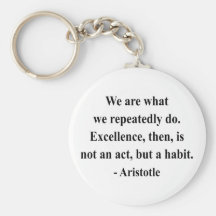 Aristotle Quote 4a Keychain