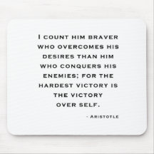 Aristotle - Victory over self Mousepad