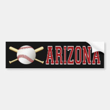 ARIZONA BASEBALL BUMPER STICKER