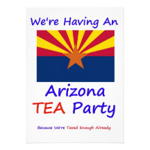 ARIZONA T.E.A. PARTY INVITATIONS