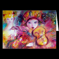 Arlecchino and Colombina cards
