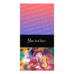 ARLECCHINO AND COLOMBINA pink red Custom Photo Card
