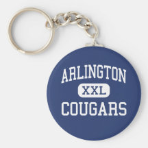 Arlington - Cougars - Catholic - Arlington Keychain