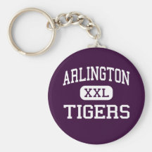 Arlington - Tigers - High - Arlington Tennessee Key Chains