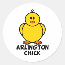 Arlington Virginia Chick Stickers