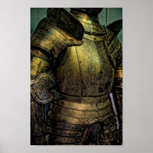 Armor of Medieval Knight Posters