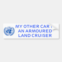 Armoured Land Cruiser Bumper Sticker