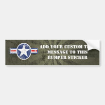 Army Air Corps Vintage Bumper Sticker