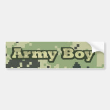 Army Boy Bumper Stickers