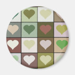 Army camouflage colour Heart pattern Fridge Magnet