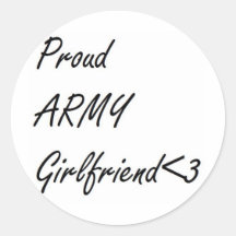 Army Girlfriend Stickers