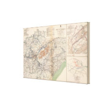 Army of the Cumberland campaigns Gallery Wrapped Canvas