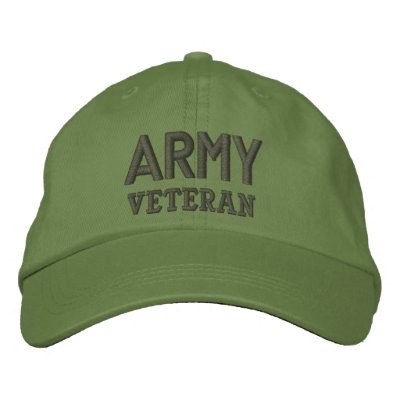 Army Veteran Embroidered Hats