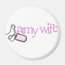 armywife fridge magnet