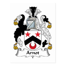 Arnot Family Crest Postcards