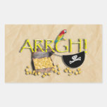 ARRGH! With Pirate Treasure, Parrot & Eye Patch Stickers