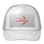 Arrow Pointing Right. On Grey. Trucker Hat