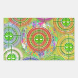 ART101 Red Bull Target Practice Rectangle Sticker