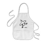 Art Apron: Classic Black and White Seagull aprons
