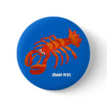 Art Badge Button: Cornish Lobster buttons