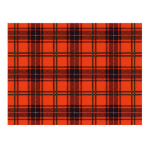 Art card - Postcard  - Scottish tartan - Wemyss