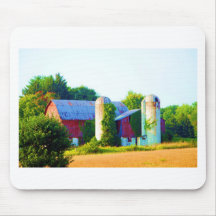 Art Deco Barn Mousepad