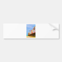 Art Deco Daytona Beach Pier Bumper Sticker