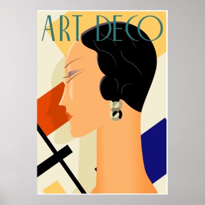 Fashion Designs   Create   on Art Deco Fashion 03 Print On Zazzle Co Nz