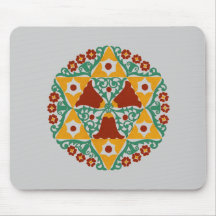 Art Deco Kreismuster circle pattern Mauspad