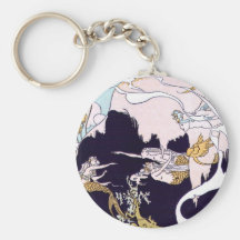 Art Deco Mermaids Key Chains