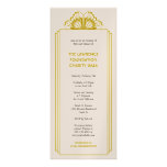 Art Deco tan stacked frame glamour formal event Personalized Invitation