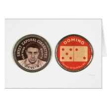 Art Devlin Domino Baseball 1910 Greeting Card