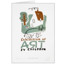 Art Exhibition Children 1936 WPA Cards