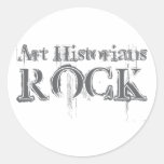 Art Historians Rock Round Sticker